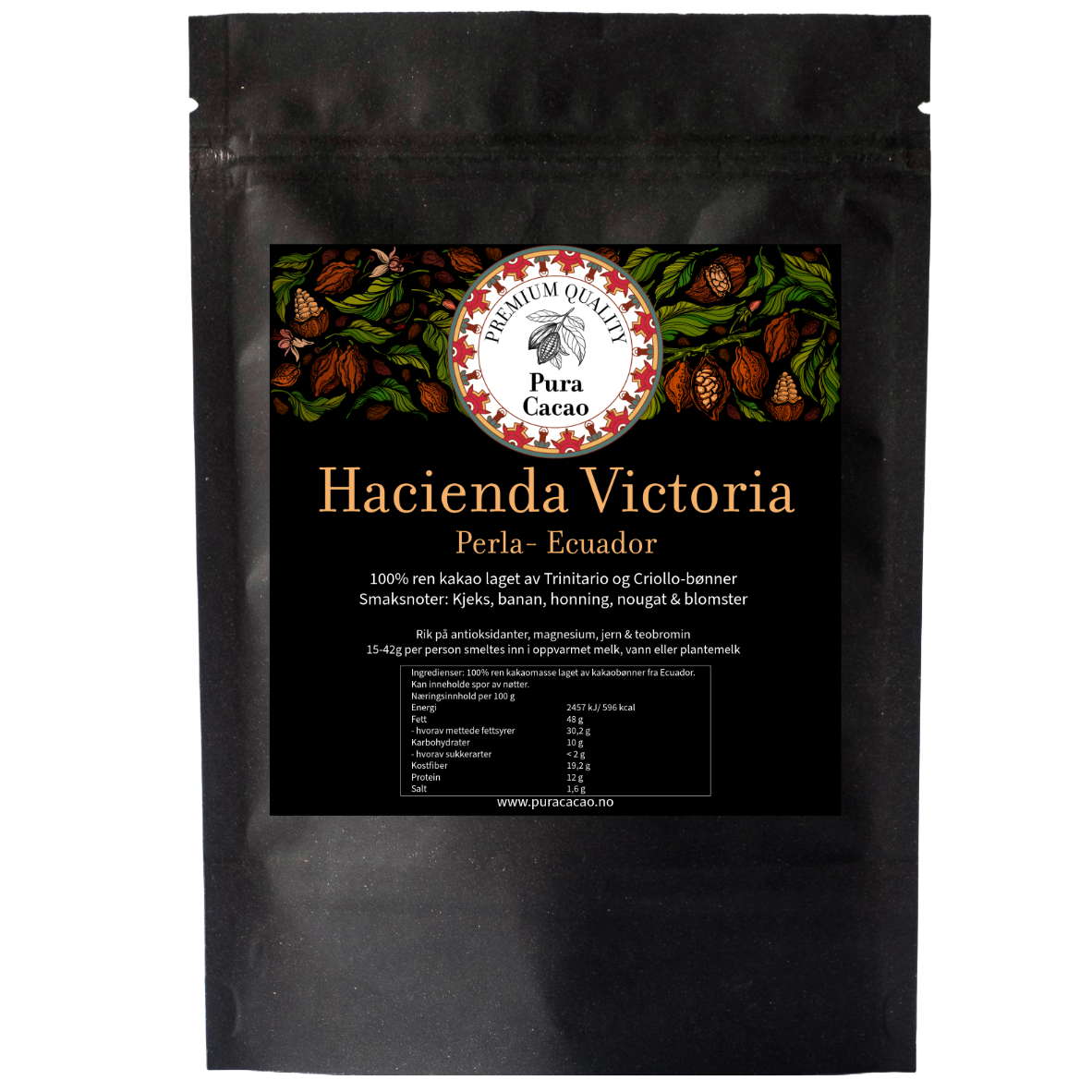Ekte seremoniell kakao fra Hacienda Victoria - Ecuador