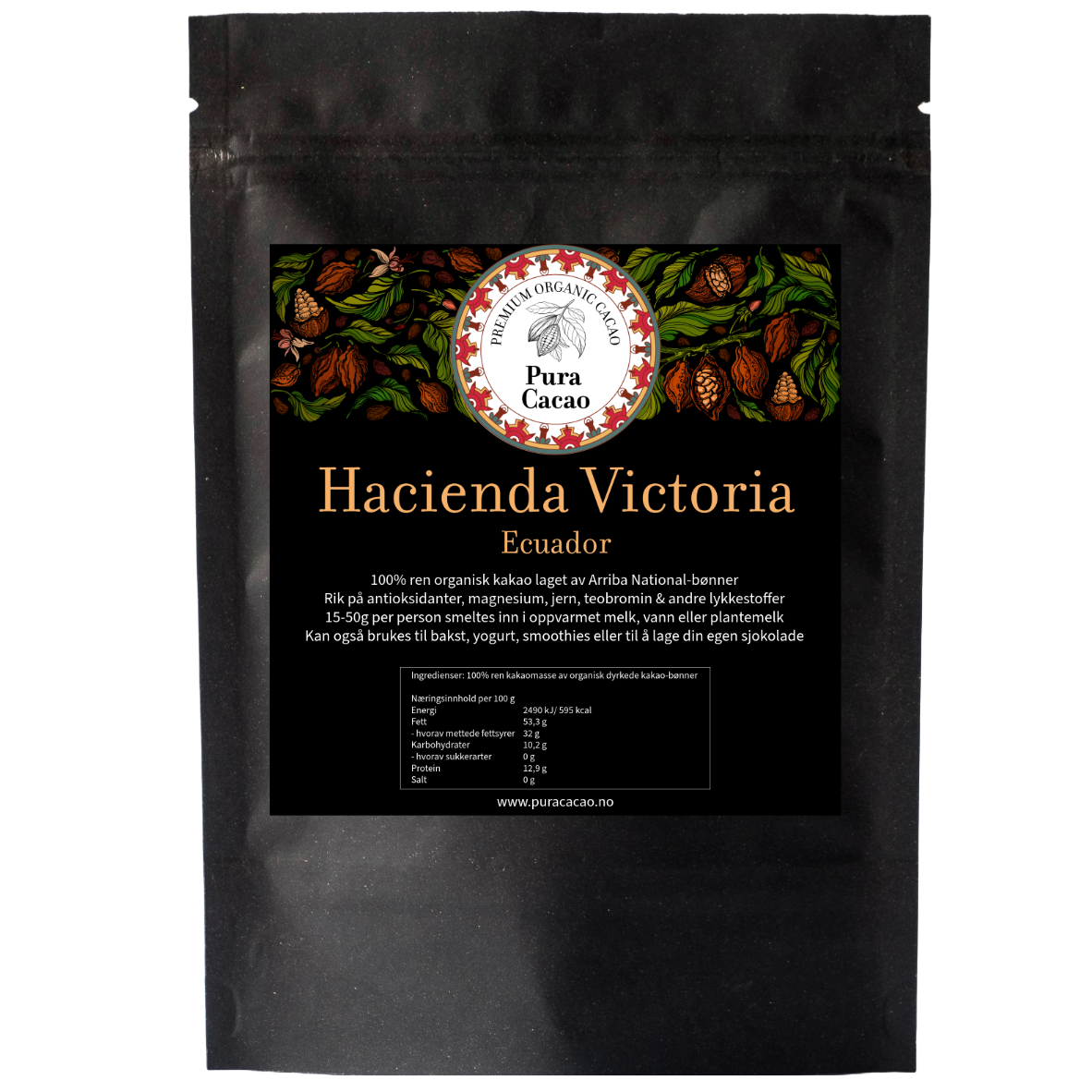 Ren organisk kakao fra Hacienda Victoria - Ecuador