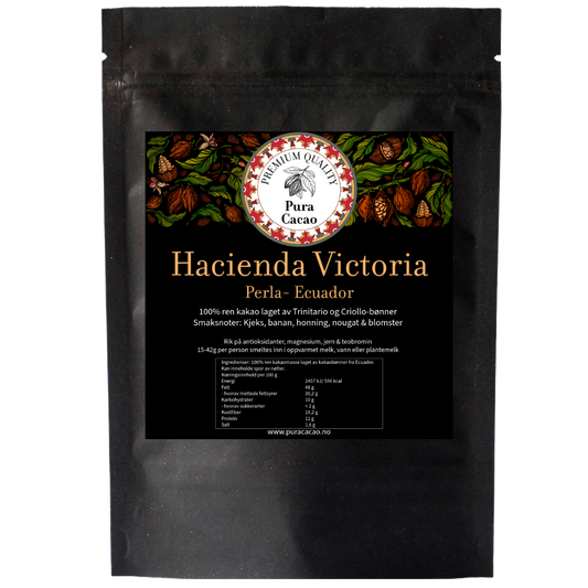 Ekte seremoniell kakao fra Hacienda Victoria - Ecuador