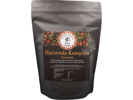 100% ren kakao fra Hacienda Kampura - Guatemala