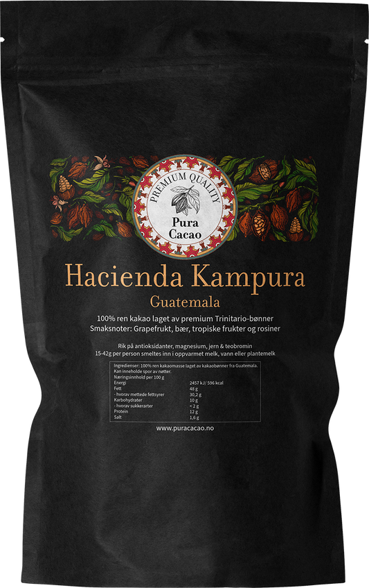 100% ren kakaomasse fra Hacienda Kampura - Guatemala