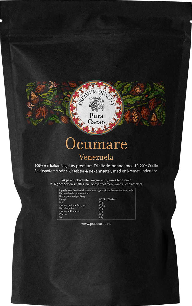 100% ren kakaomasse fra Ocumare - Venezuela