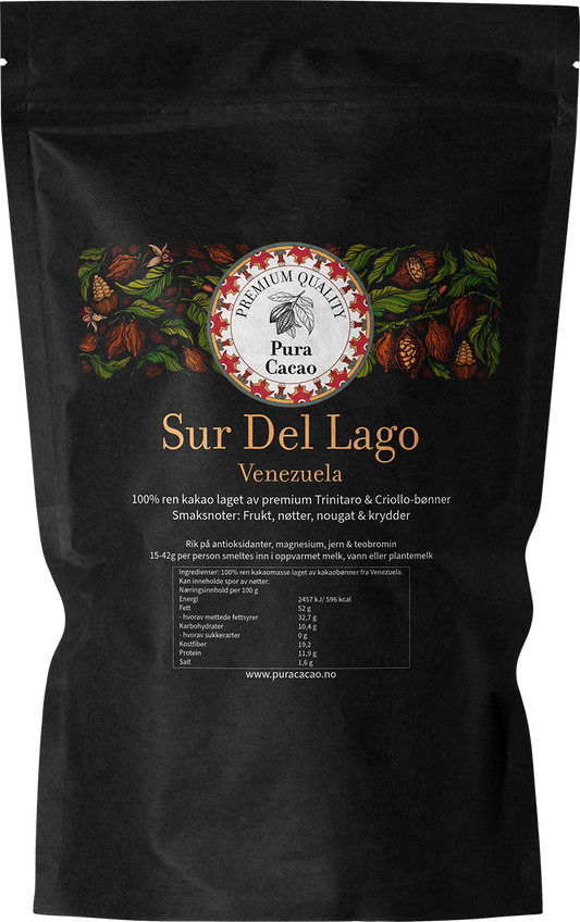 100% ren kakaomasse fra Sur del Lago - Venezuela