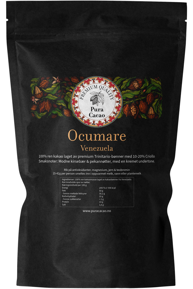 100% ren kakaomasse fra Ocumare - Venezuela