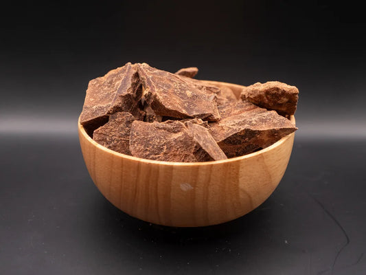 Brutte biter av ren kakaomasse fra Hacienda Victoria Perla, Ecuador