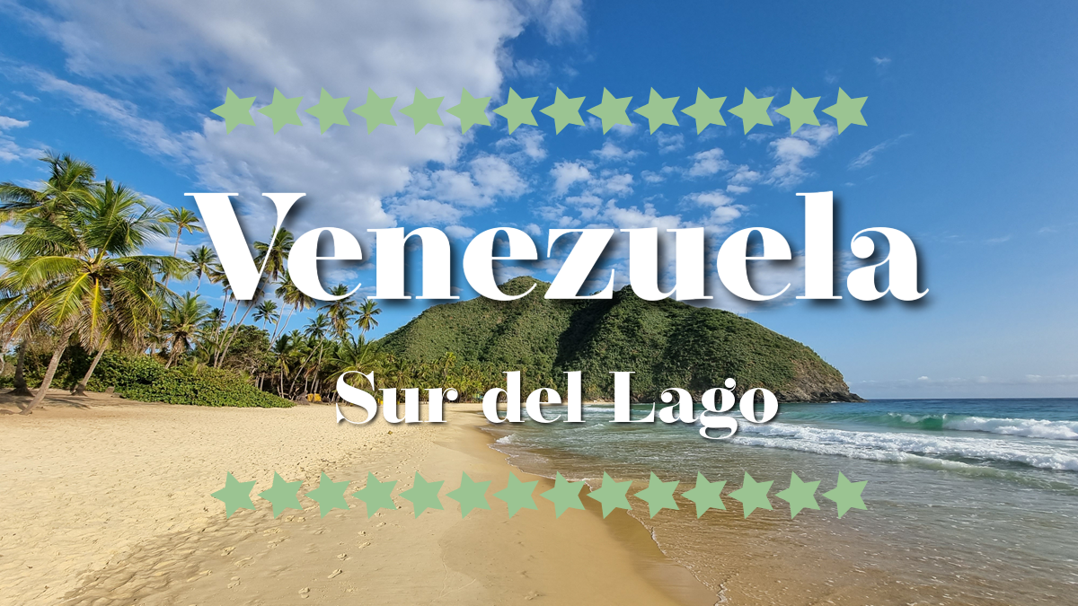 Illustrasjon av kyststripen i Sur del Lago-regionen, Venezuela